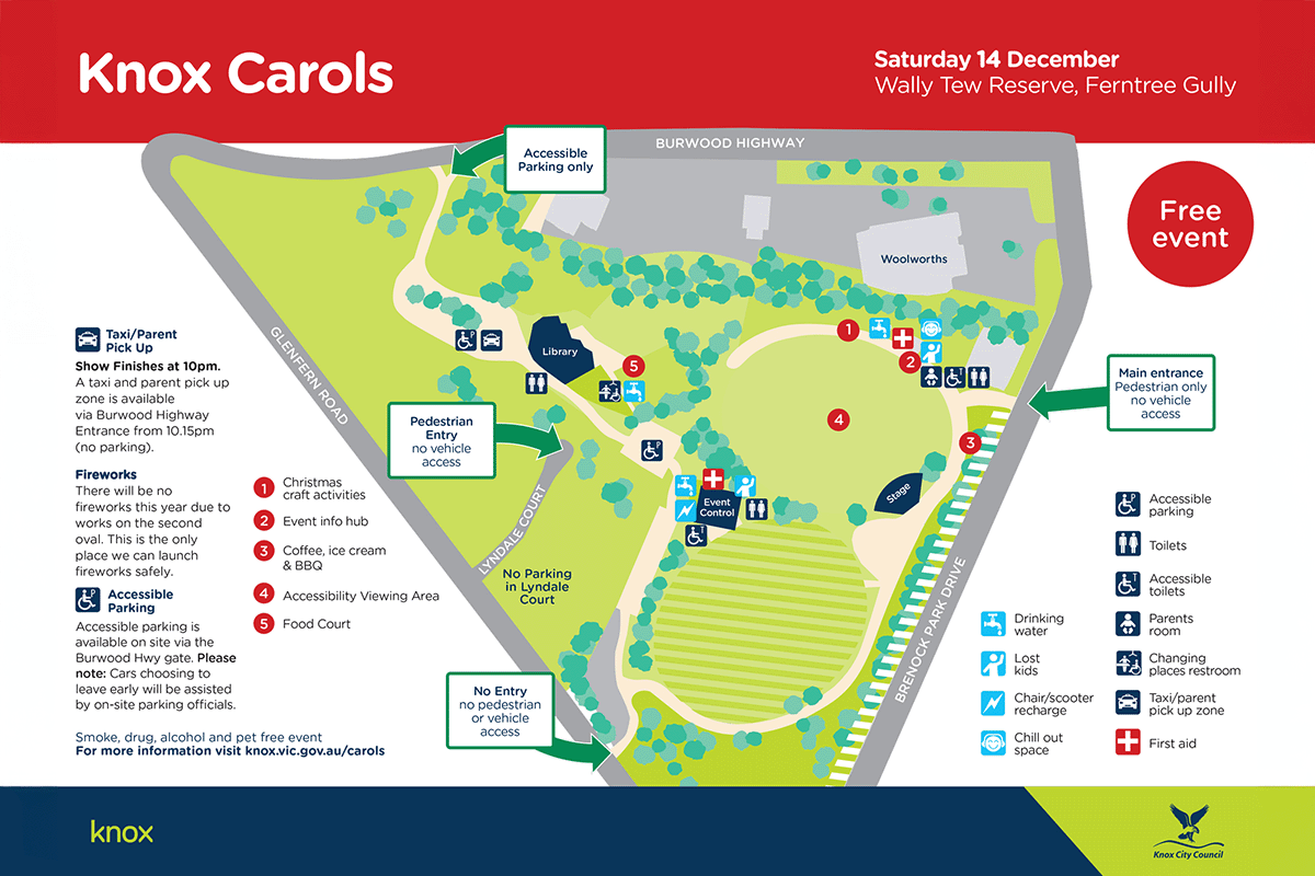 Knox Carols site map