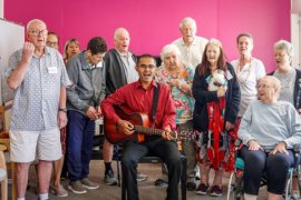 The Haven Day Centre music therapy participants.