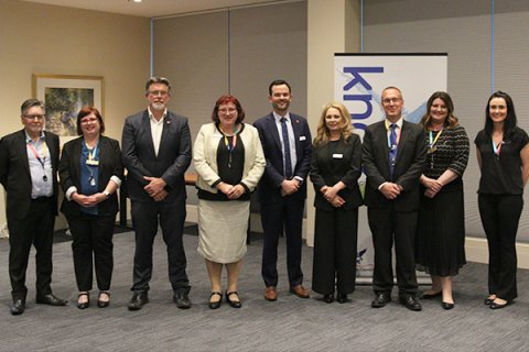 Knox Councillors at the swearing in ceremony on Monday 11 November, 2025. Cr Peter Lockwood, Cr Meagan Baker, Cr Chris Duncan, Cr Susan Pearce, Cr Glen Atwell, Cr Parisa Considine, Cr Robert Williams, Cr Lisa Cooper, Cr Paige Kennett. 